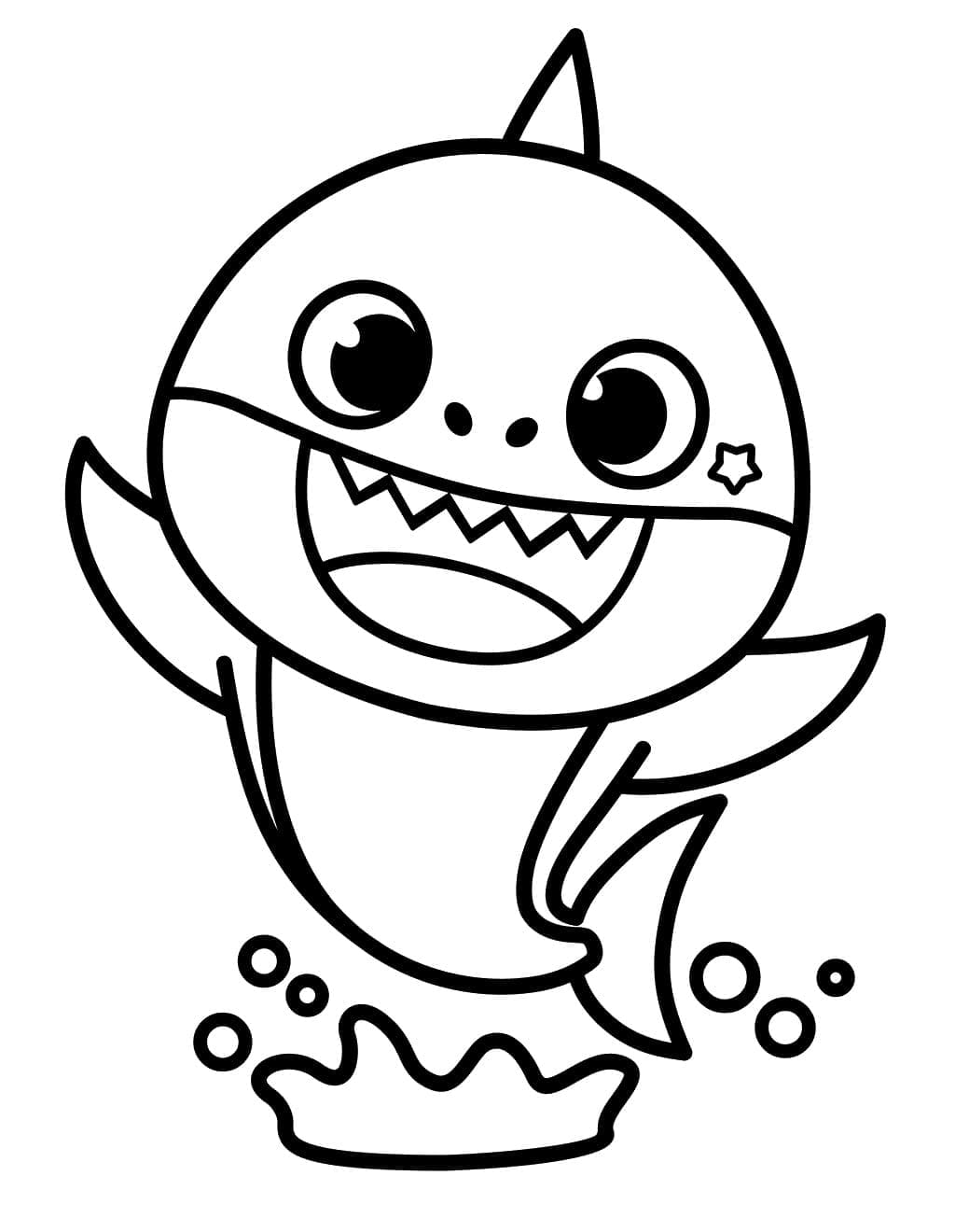 Cute Baby Shark Printable Coloring Page Download Print Or Color Cute Baby Shark Printable Coloring Page Download Print Or Color