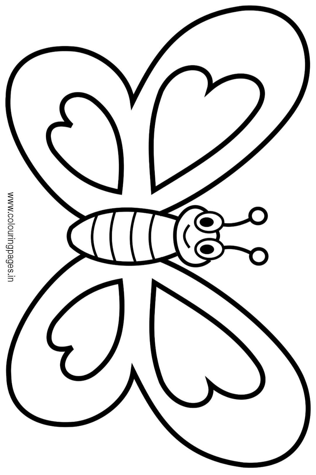 Cute Butterfly Coloring Pages Printable Cute Butterfly Coloring Pages Printable