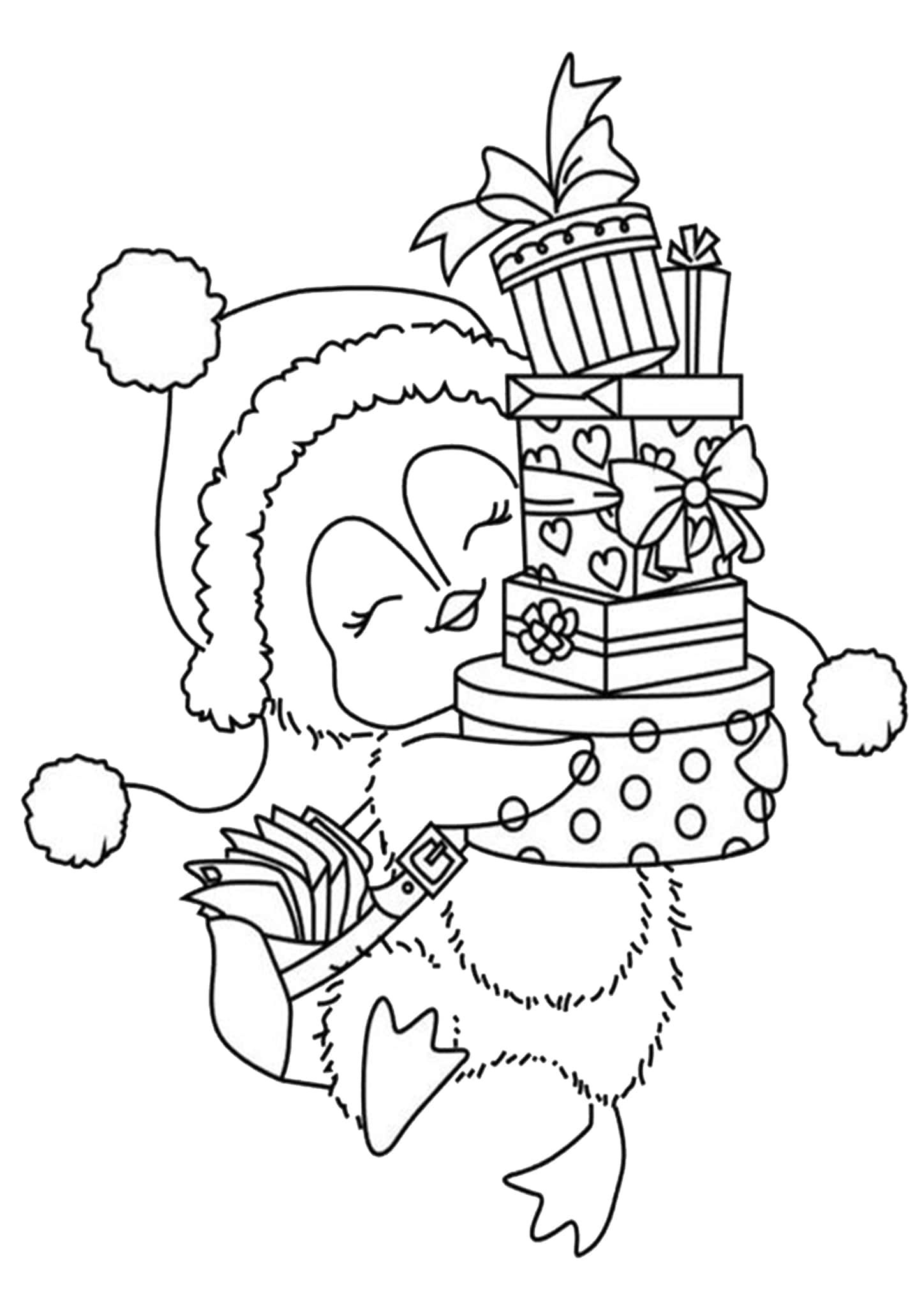 Cute Christmas Animals Coloring Pages Free Download Goodimg co Cute Christmas Animals Coloring Pages Free Download Goodimg co