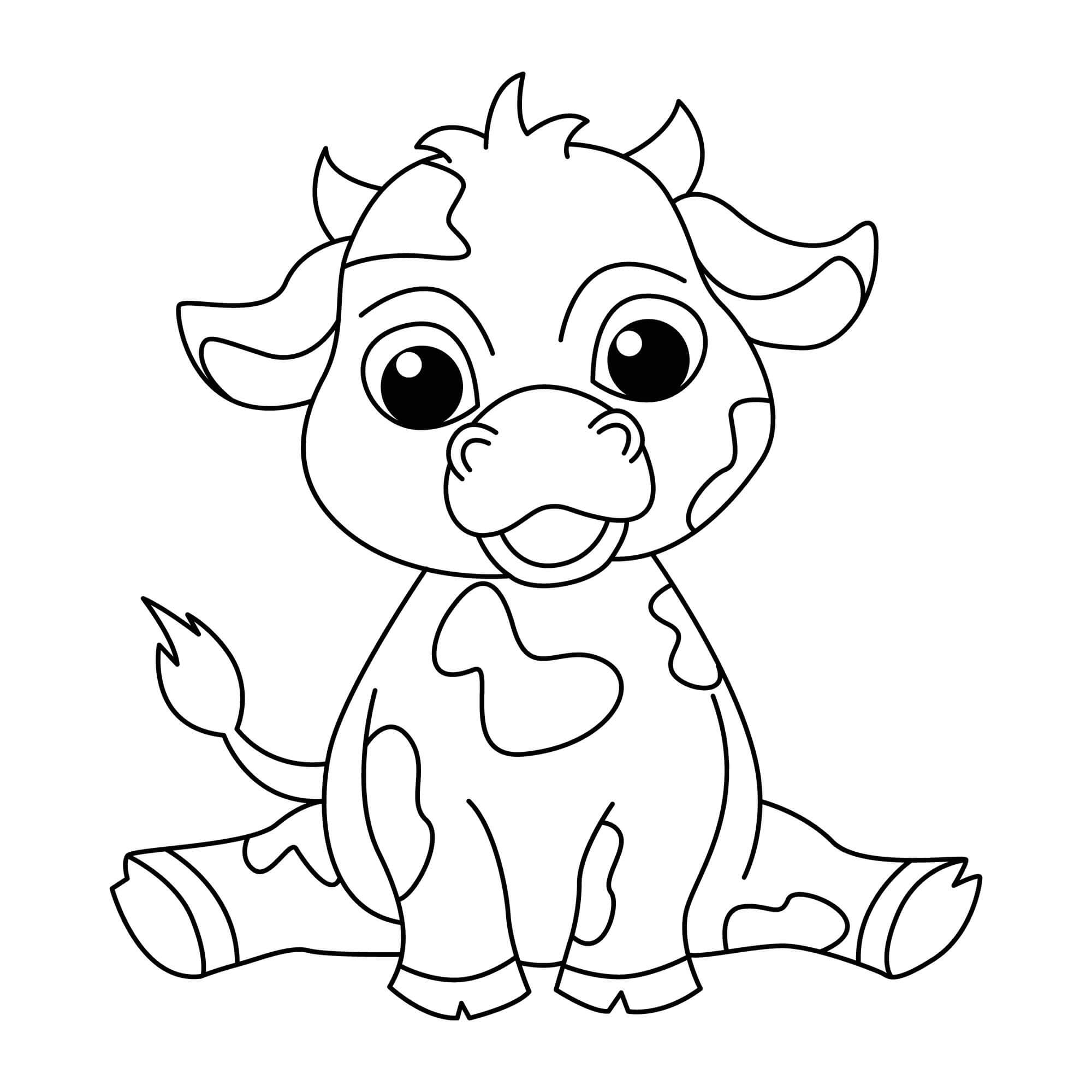 cow coloring sheet cow coloring sheet