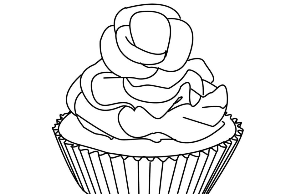 Cute Cupcake Coloring Pages Coloring Home