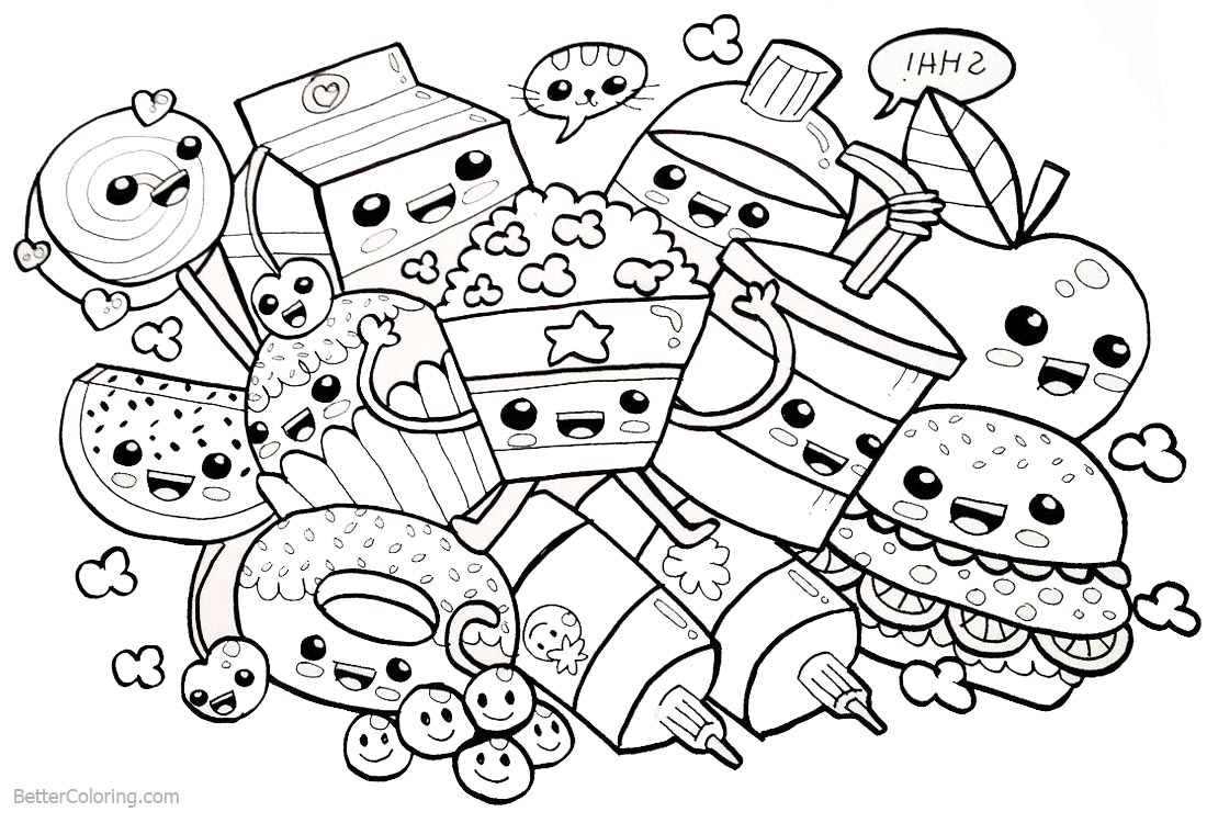 Cute Food Coloring Pages A Journey Of Art Fun And Education My Speech Cute Food Coloring Pages A Journey Of Art Fun And Education My Speech