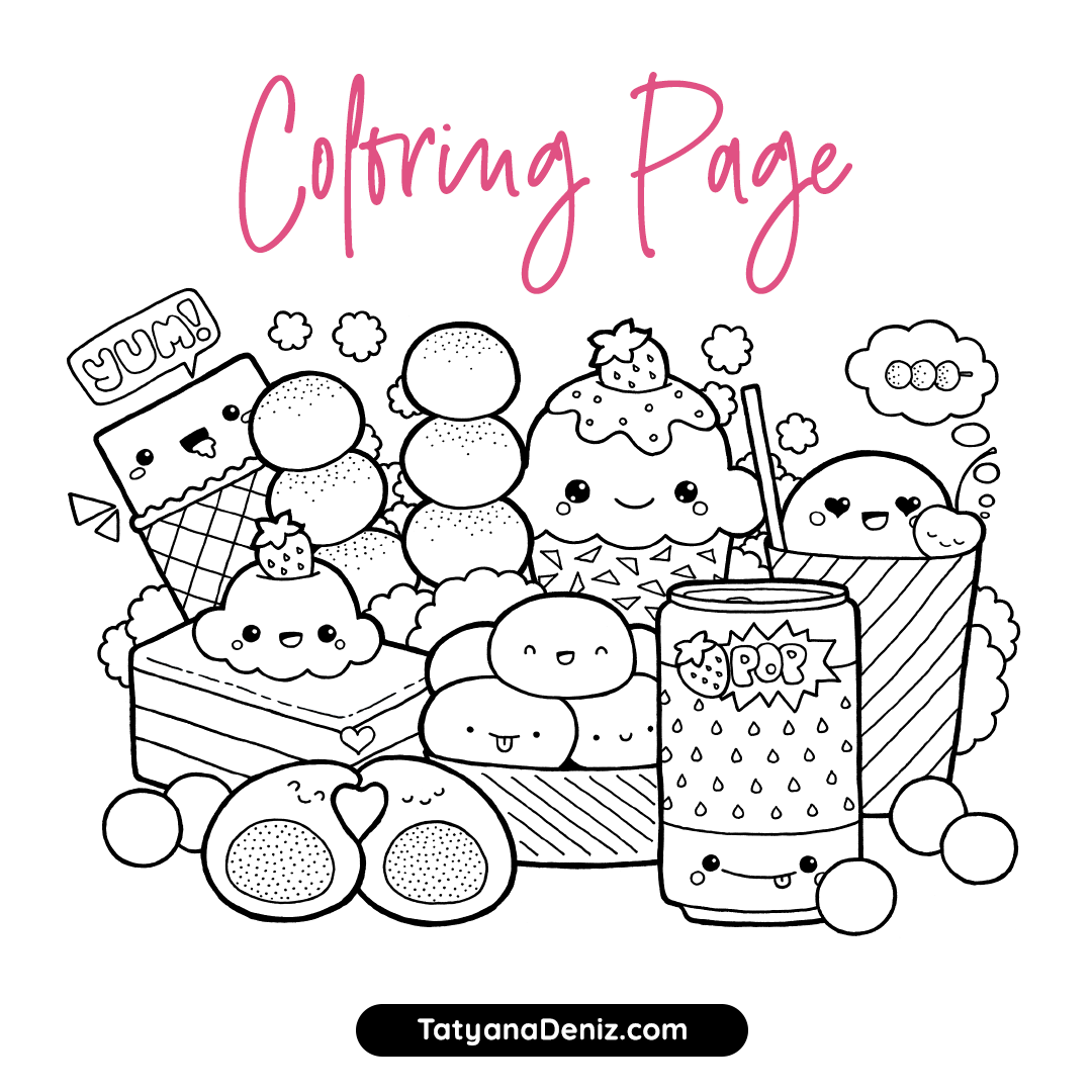 Cute Food Coloring Pages A Journey Of Art Fun And Education My Speech Cute Food Coloring Pages A Journey Of Art Fun And Education My Speech