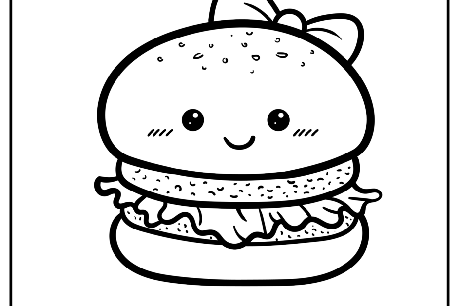 Cute Food Coloring Pages Free Printable
