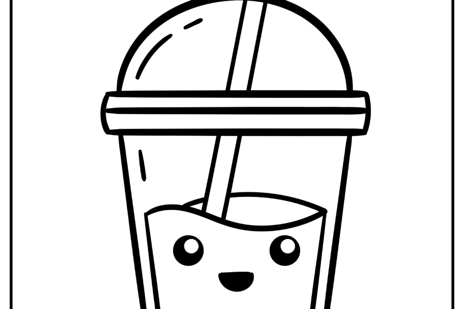 Cute Food Coloring Pages Free Printable For Kids And Adults