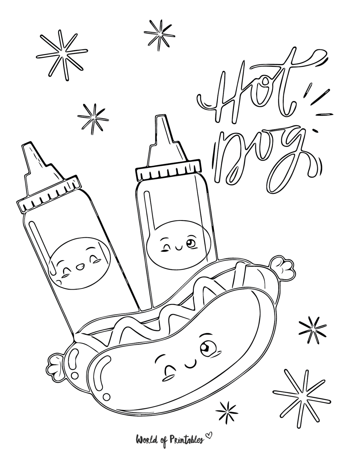 Cute Food Coloring Pages World Of Printables Cute Food Coloring Pages World Of Printables