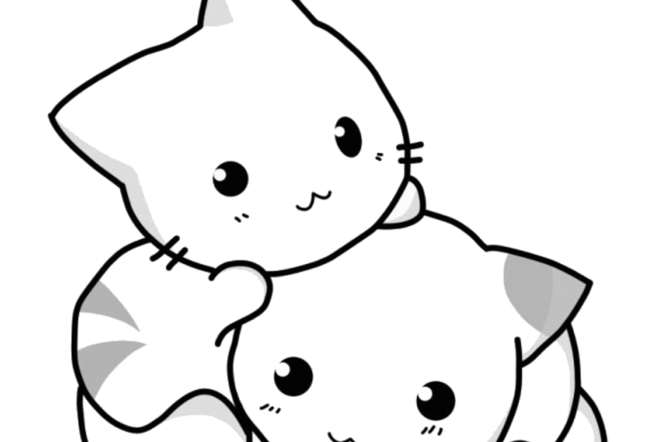 Cute Kittens Coloring Pages BubaKids