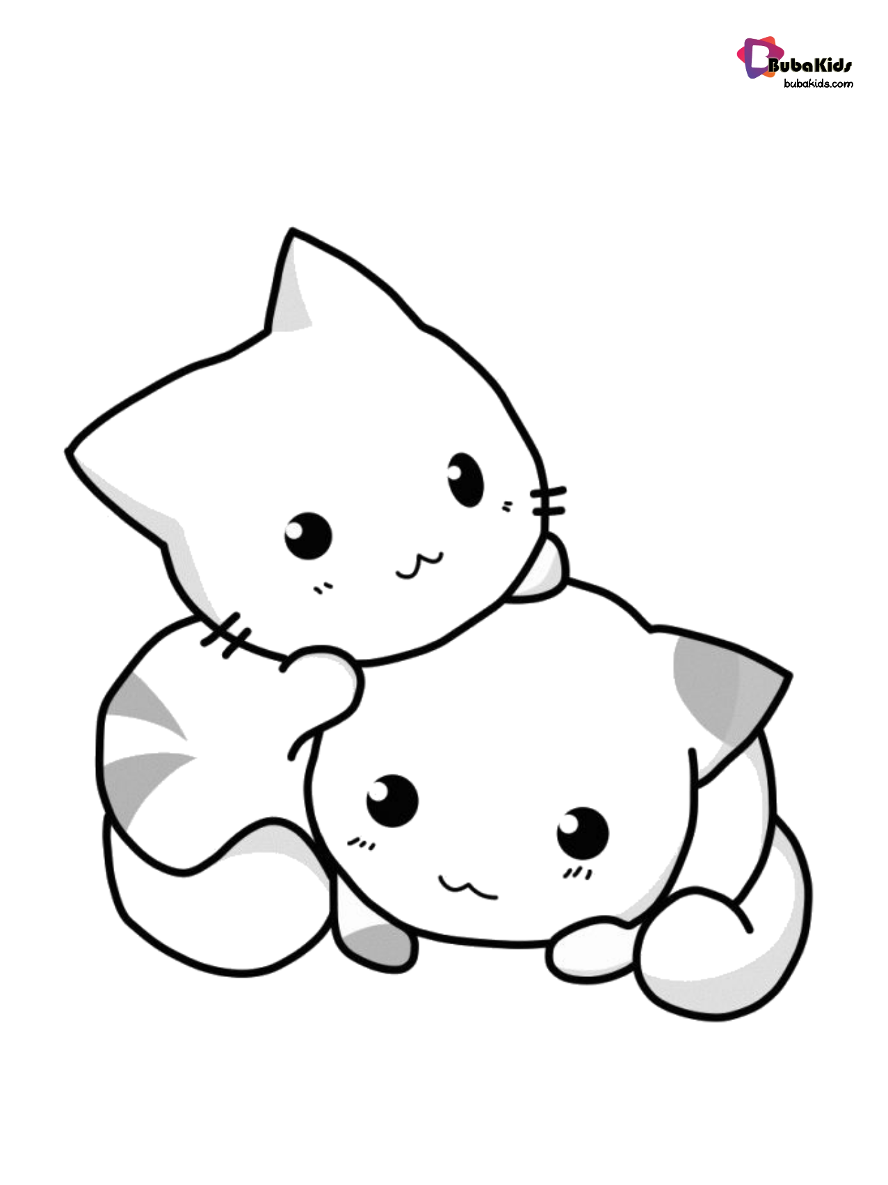 Cute Kittens Coloring Pages BubaKids Cute Kittens Coloring Pages BubaKids
