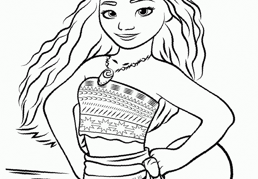 Cute Moana Coloring Page COLORING PAGES PRINTABLE COM
