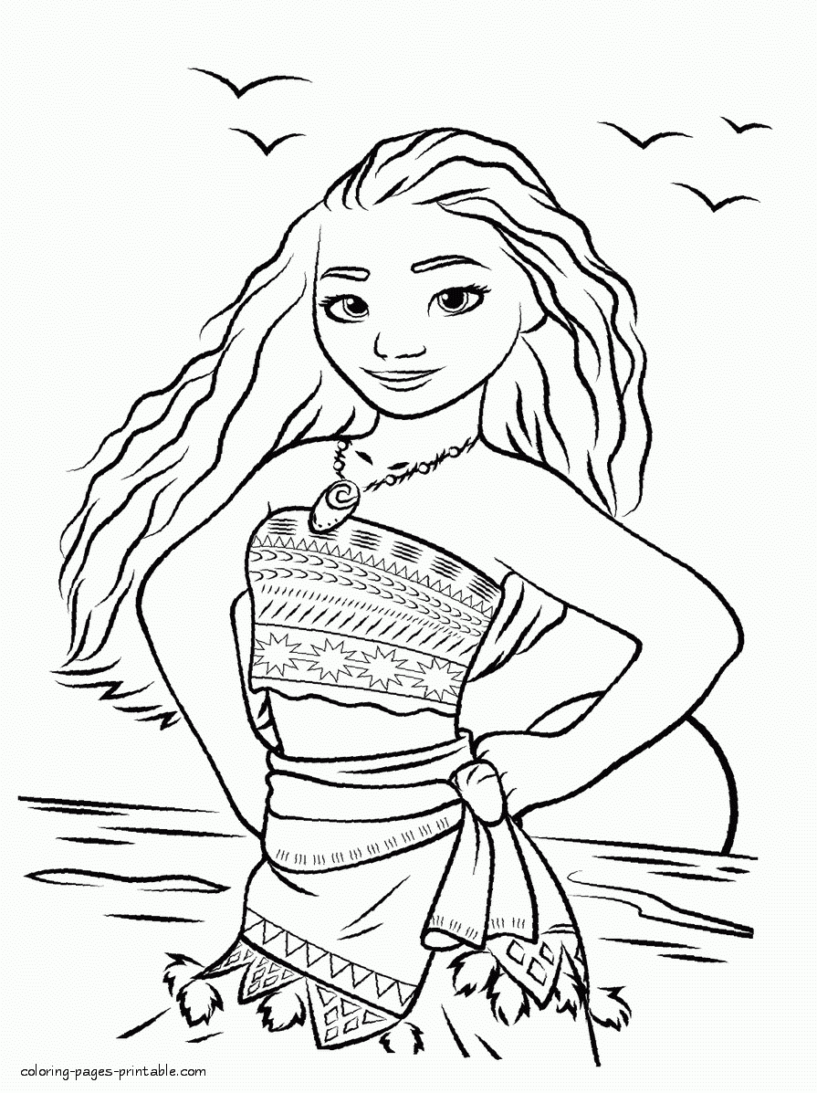 Cute Moana Coloring Page COLORING PAGES PRINTABLE COM Cute Moana Coloring Page COLORING PAGES PRINTABLE COM