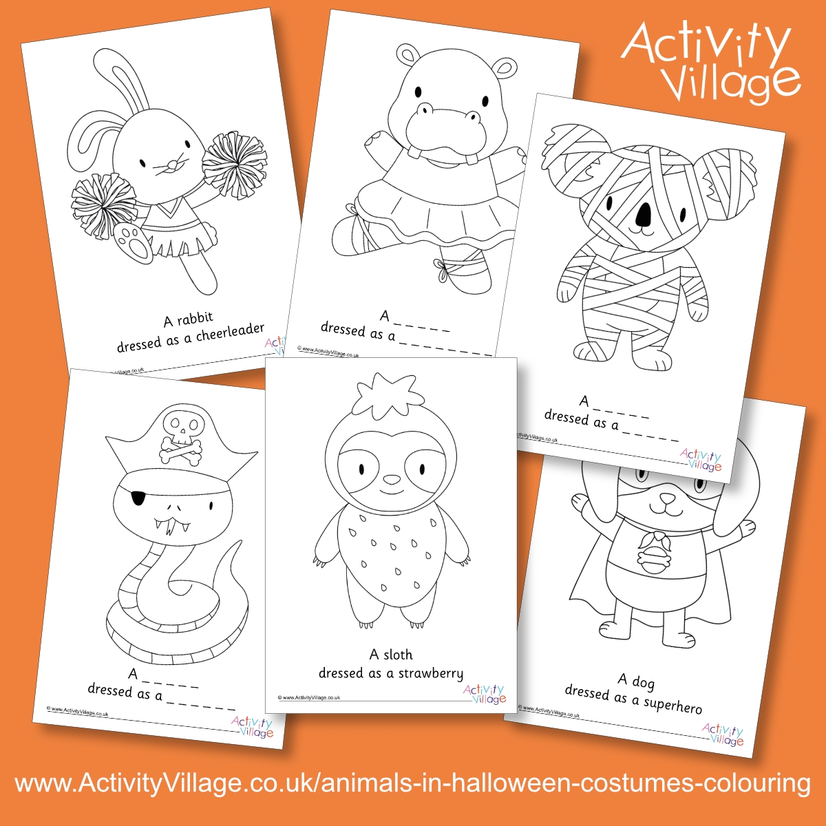 Cute New Animals In Costumes Colouring Pages Cute New Animals In Costumes Colouring Pages