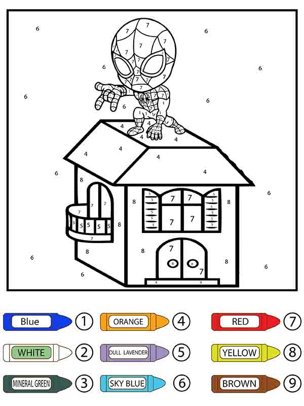 pictures of spider-man to color pictures of spider-man to color