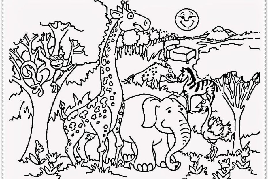 Cute Zoo Animal Coloring Pages Coloring Home