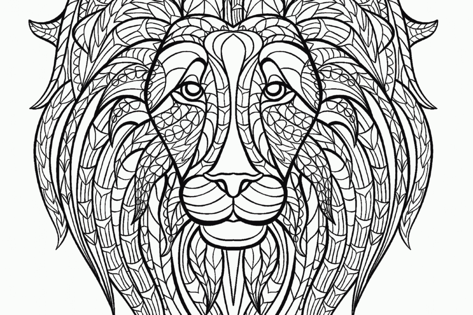Detailed Animal Coloring Pages For Adults Coloring Home