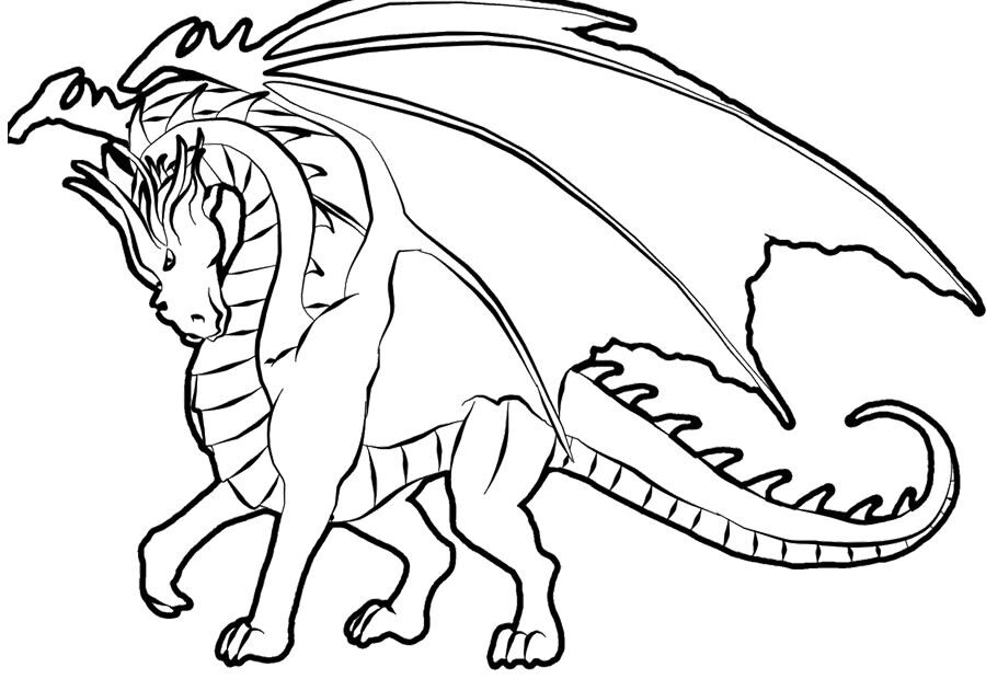 Detailed Dragon Coloring Pages Coloring Home