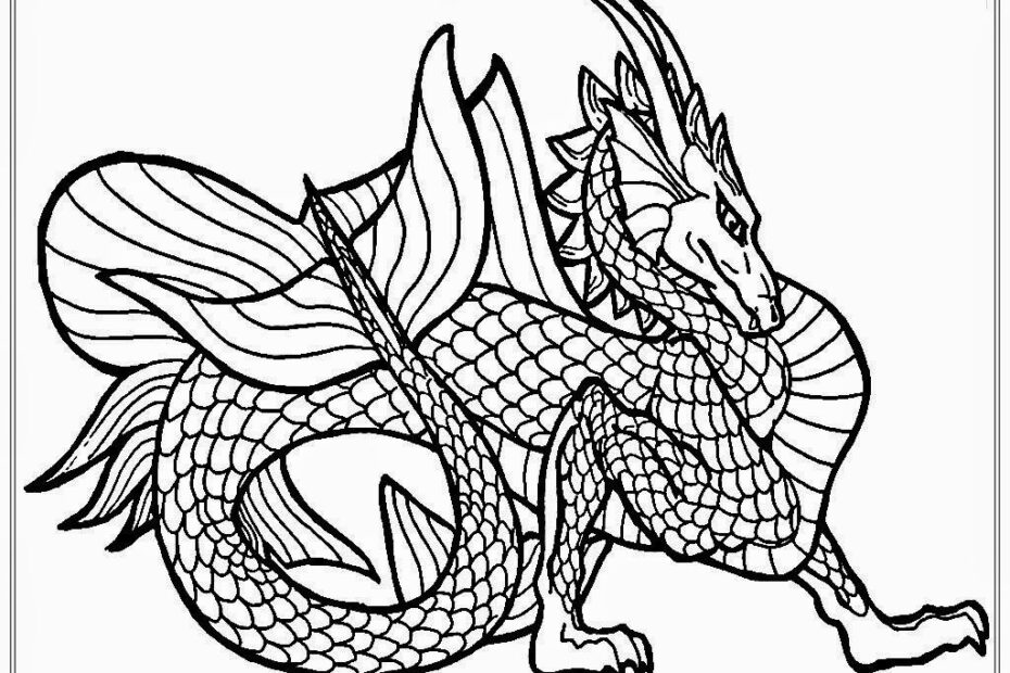 Detailed Dragon Coloring Pages Coloring Home
