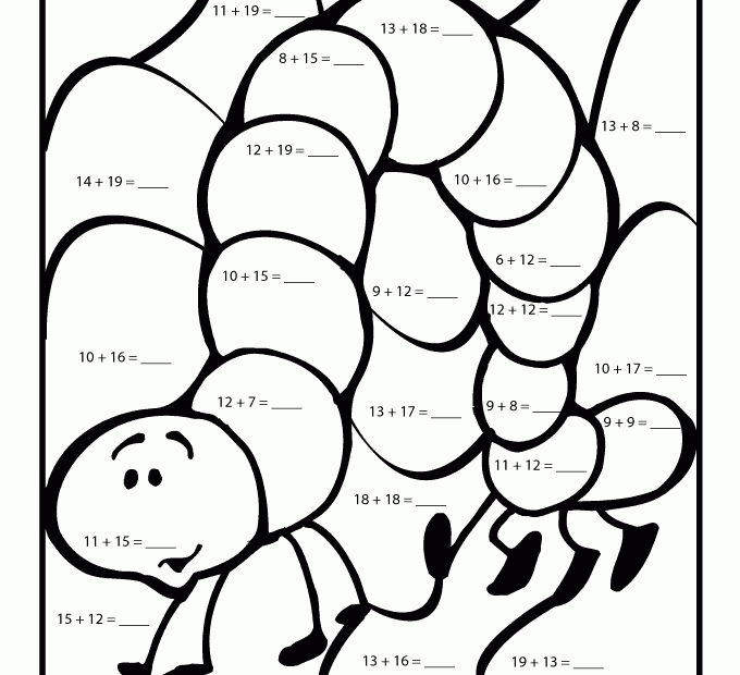 Difficult Color By Number Printables Coloring Home