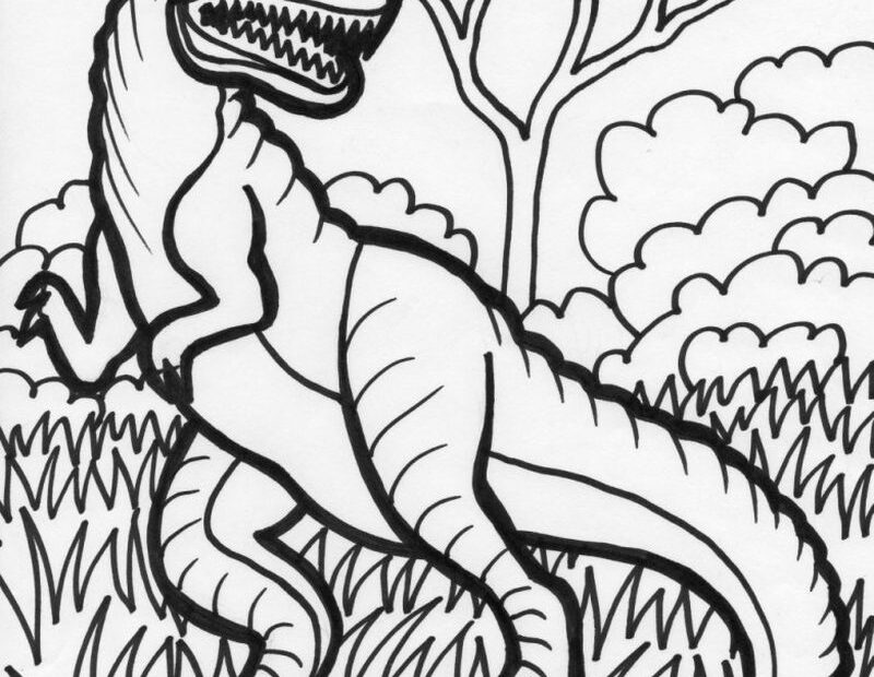 Dinosaur Coloring Pages PDF Printable Coloringfolder
