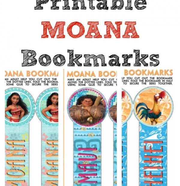 Disney 39 s MOANA Free MOANA Printable Bookmarks Classy Mommy