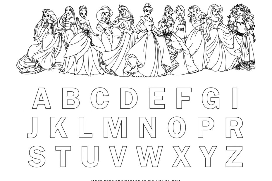 Disney Alphabet Letters Printable Coloring Pages Infoupdate