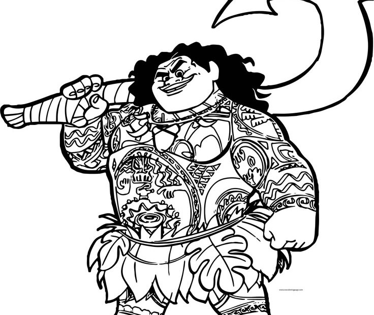 Disney Coloring Pages Coloring Pages Moana Drawing
