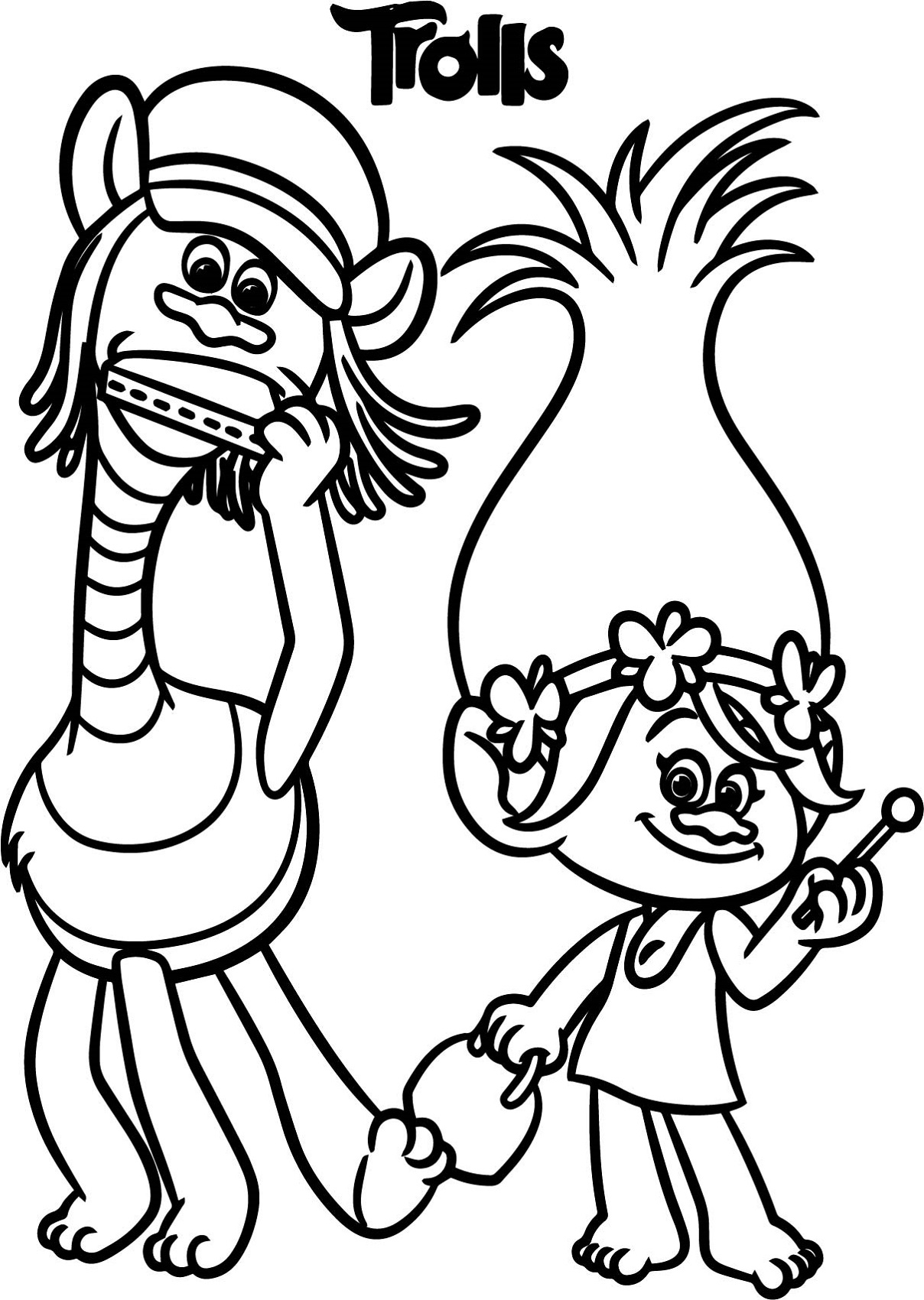 Disney Coloring Pages Trolls Learning Printable Disney Coloring Pages Trolls Learning Printable