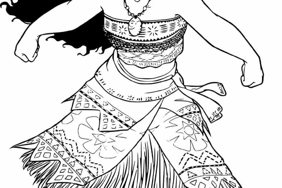Disney Moana Coloring