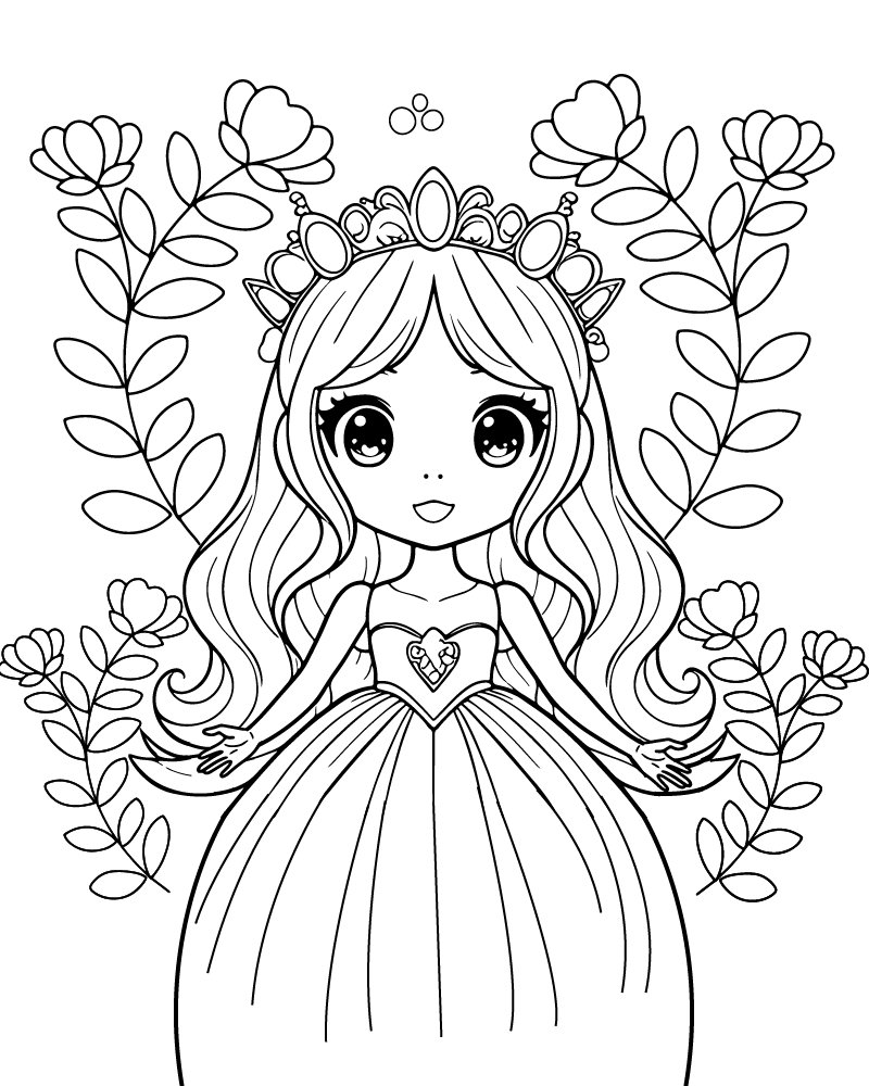princess coloring pages free print