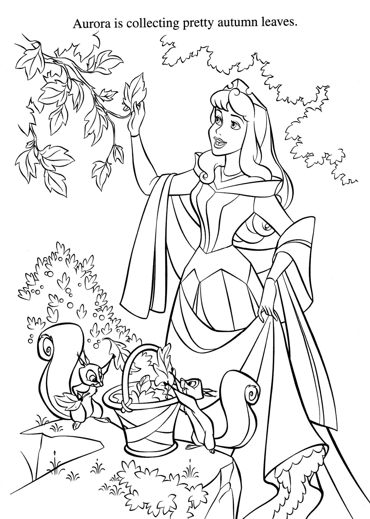 Disney Princess Fall Coloring Pages Disney Princess Fall Coloring Pages