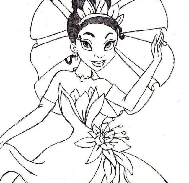 Disney Princess Tiana Coloring Pages Coloring Home