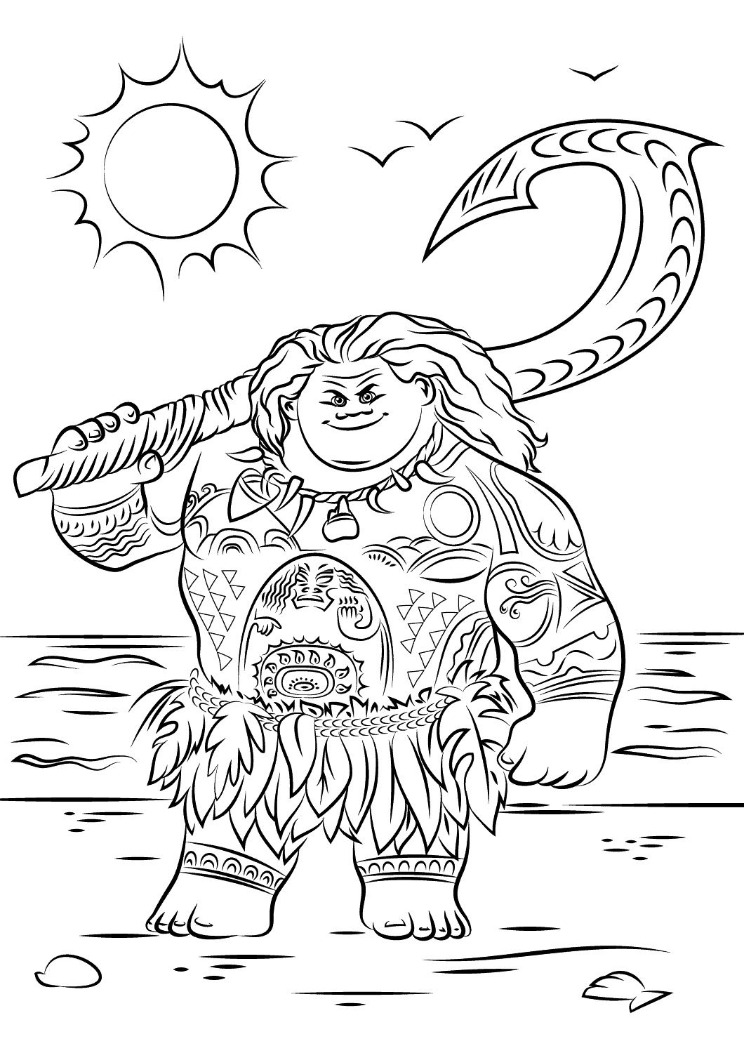 Disney Printable Moana Coloring Pages Disney Printable Moana Coloring Pages