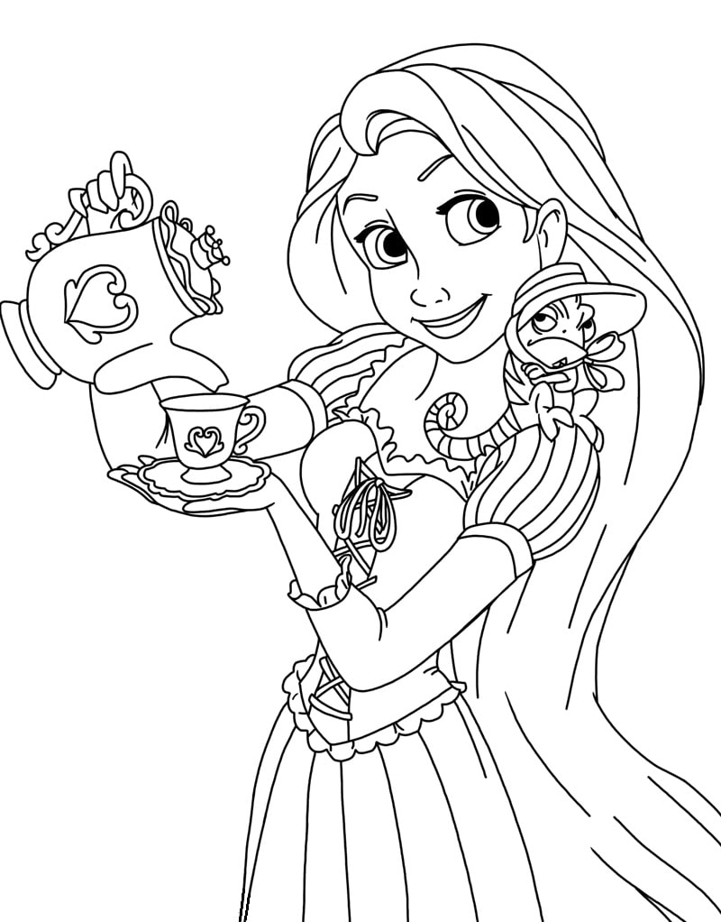 Rapunzel Coloring Pages Printable Rapunzel Coloring Pages Printable