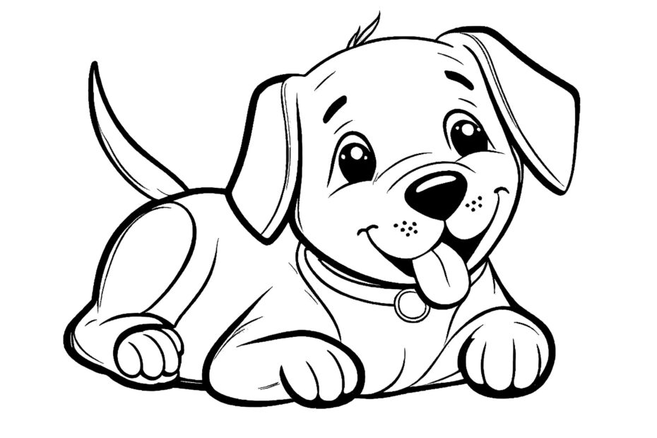 Dog Coloring Page Isolated For Kids Stock Vector Image Art 41 OFF