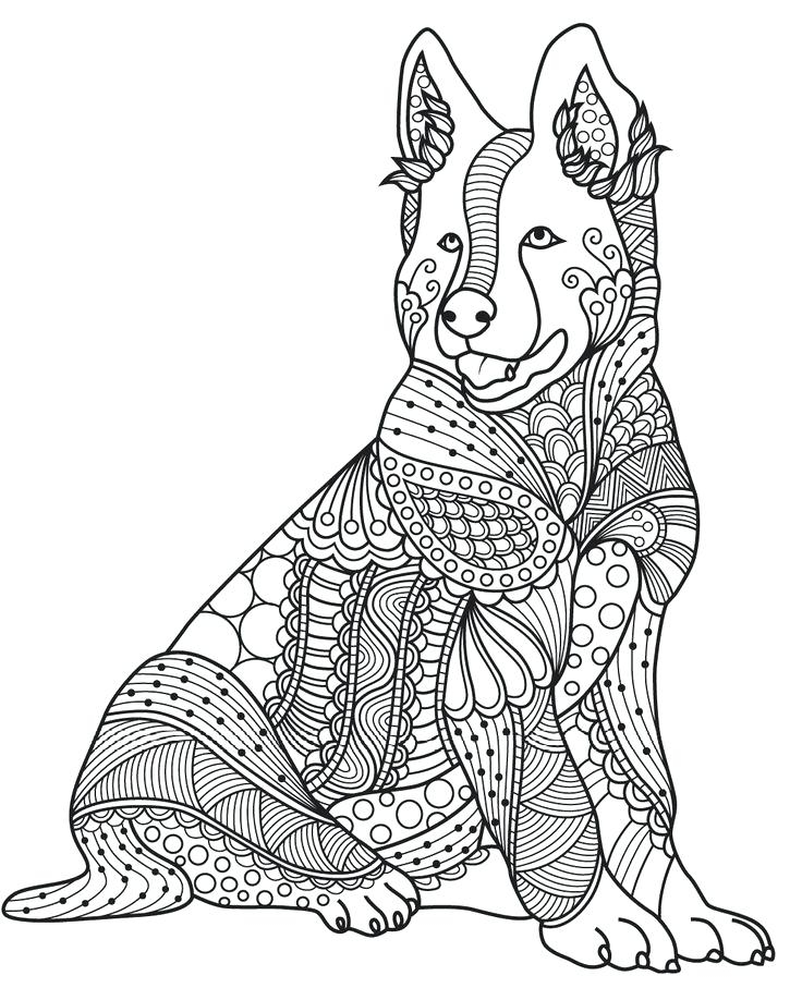 Dog Coloring Pages Adults At GetDrawings Free Download Dog Coloring Pages Adults At GetDrawings Free Download
