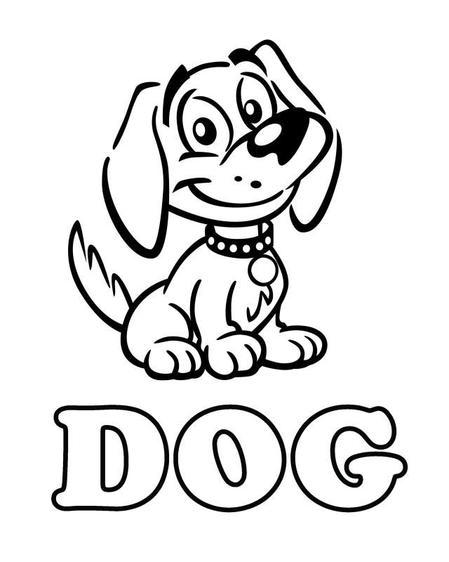 Dog Coloring Pages For Kids Printable Coloring Home Dog Coloring Pages For Kids Printable Coloring Home