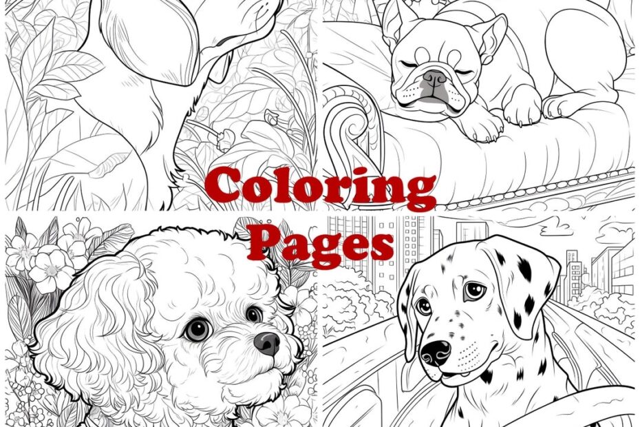Dog Coloring Sheets Dog Coloring Pages Puppy Coloring Book Dog Art