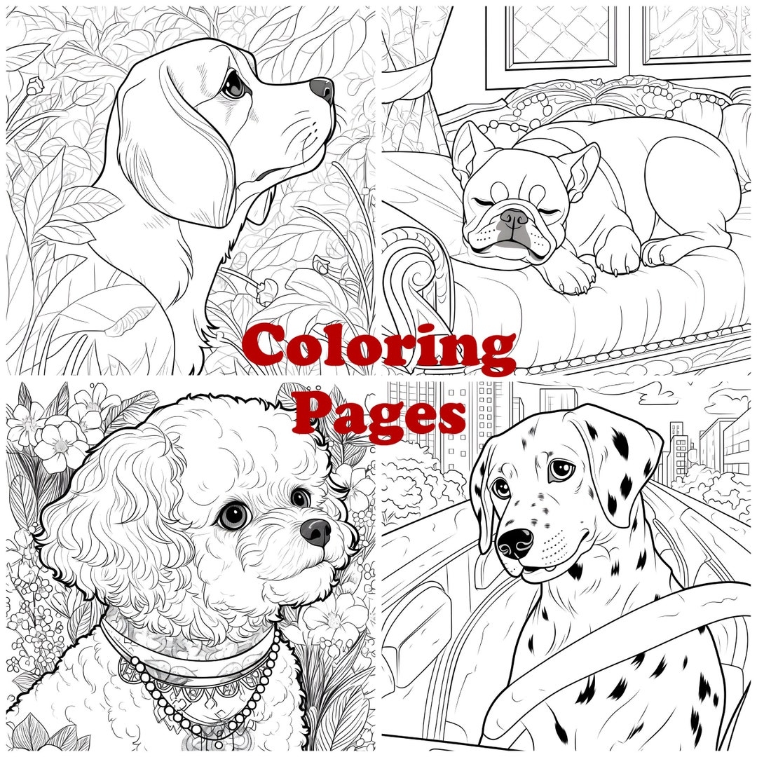 Dog Coloring Sheets Dog Coloring Pages Puppy Coloring Book Dog Art Dog Coloring Sheets Dog Coloring Pages Puppy Coloring Book Dog Art