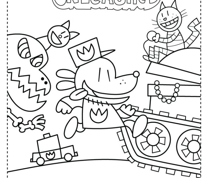Dog Man Coloring Pages Free Printable PDFs WakeTheKids