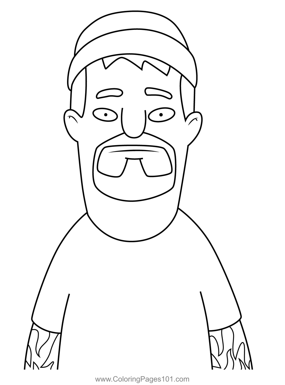 Donny Bob 39 s Burgers Coloring Page For Kids Free Bob 39 s Burgers Donny Bob 39 s Burgers Coloring Page For Kids Free Bob 39 s Burgers