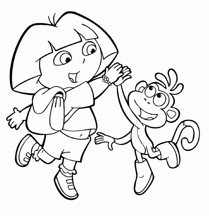 Dora Coloring Pages CuteColoring Dora Coloring Pages CuteColoring