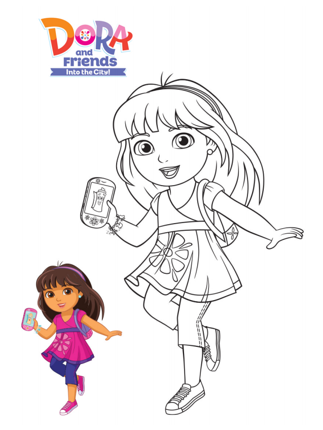 Dora Friends Coloring Pages Dora Friends Coloring Pages