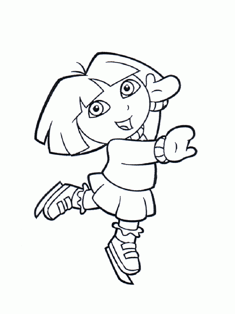 Dora The Explorer Coloring Pages To Print Coloring Nation Dora The Explorer Coloring Pages To Print Coloring Nation