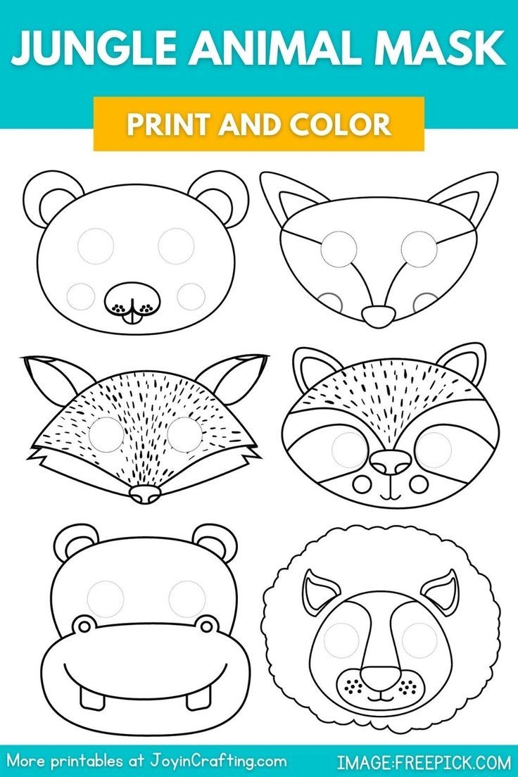 Download All Animal Mask Printable You Can Easily Print Both Colored Download All Animal Mask Printable You Can Easily Print Both Colored