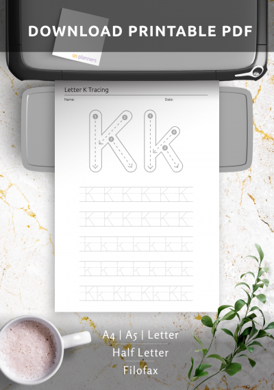 Download Traceable Letter K For Kids Printable PDF Download Traceable Letter K For Kids Printable PDF