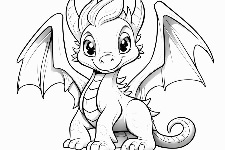 Dragon Coloring Sheets Relaxation Awaits Coloring Page