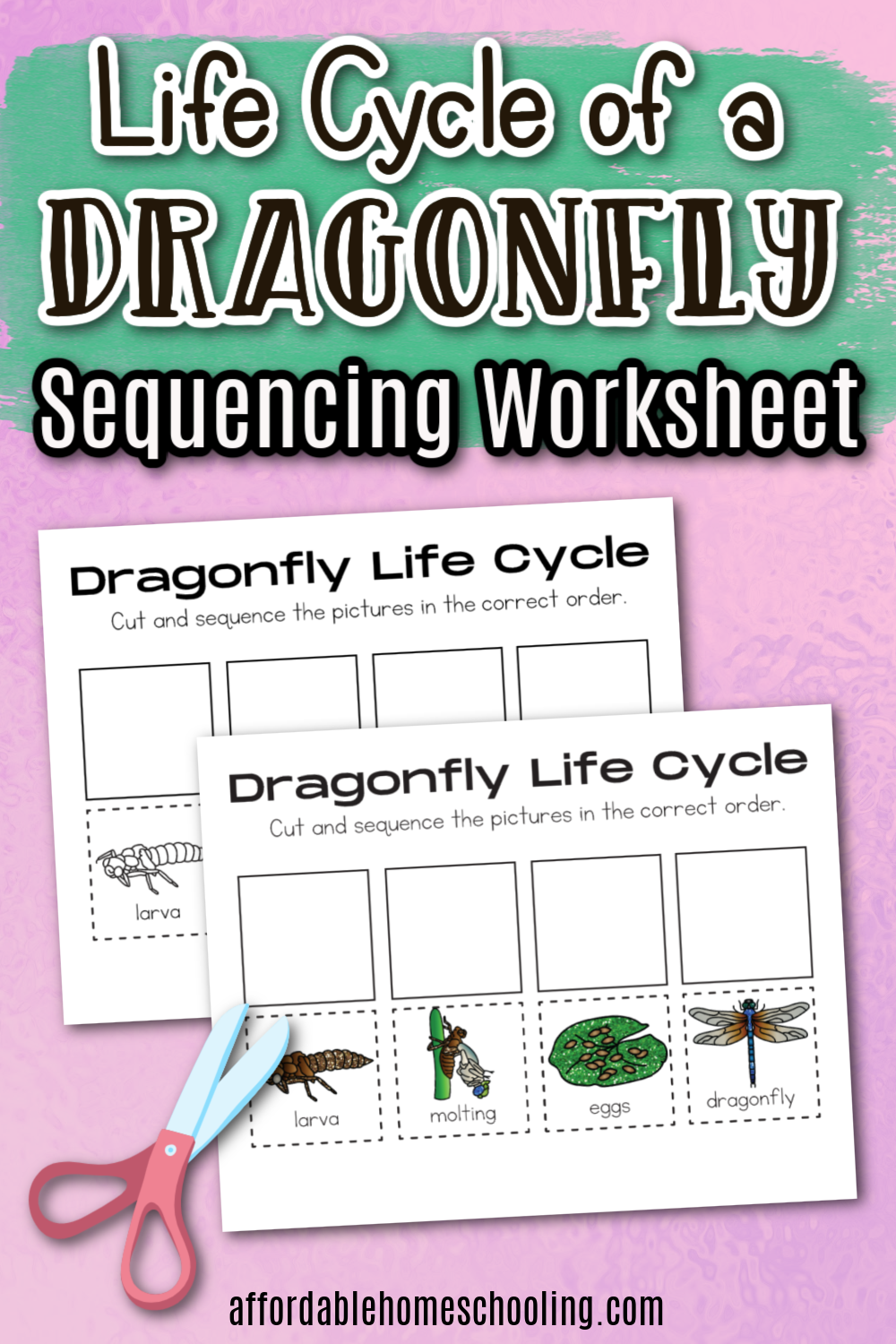 Dragonfly Life Cycle Worksheet Dragonfly Life Cycle Worksheet