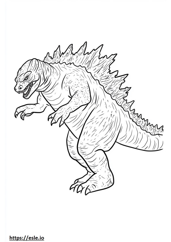 Drawing Godzilla Coloring Sheet Drawing Godzilla Coloring Sheet