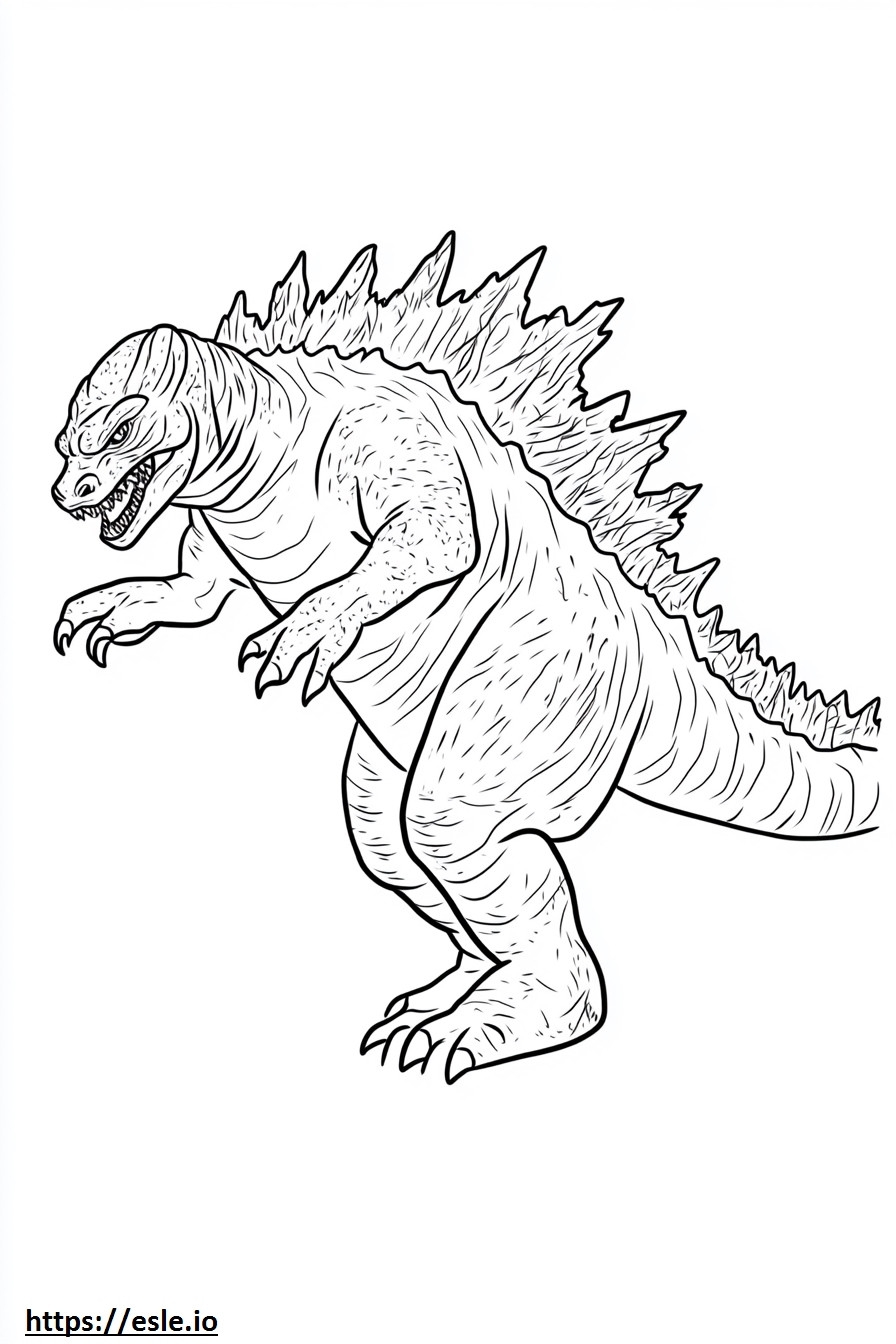 Drawing Godzilla Coloring Sheet Drawing Godzilla Coloring Sheet