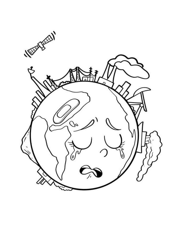 Earth Coloring Pages Free Printable PDF Earth Coloring Pages Free Printable PDF
