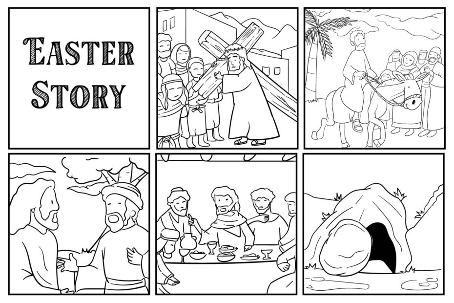 Easter Coloring 10 Free PDF Printables Printablee Easter Coloring